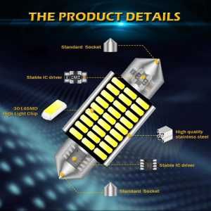Bec LED C5W 41mm 39mm 36mm 31mm cu canbus