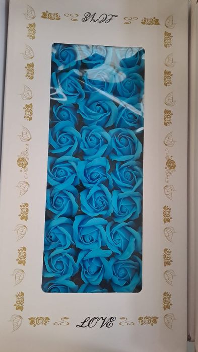 Trandafiri din sapun, decorativi, 7x5cm, set 50 buc