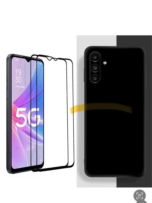 Samsung A22/A23/A25/A15/A24/A26 Husa TPU Catifea Inter + Folie Sticla
