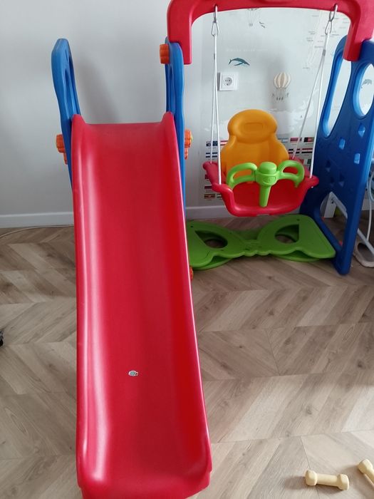 Детская горка с качелей и манеж продается
