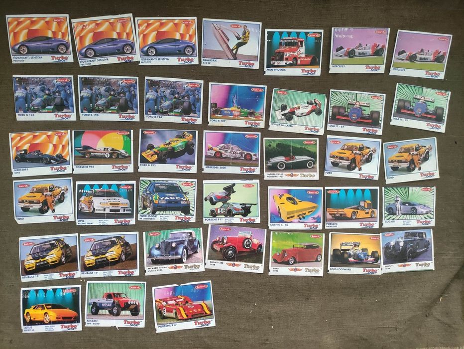 Продавам картинки и опаковки от дъвки Турбо