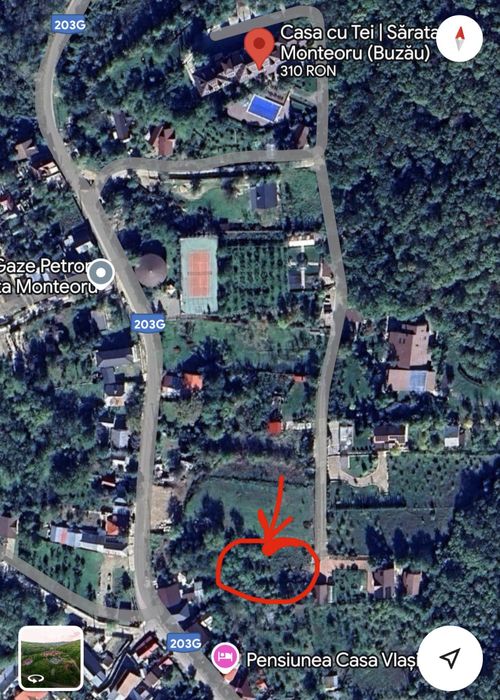 teren intravilan Monteoru cu autorizație construire casuțe de vacanță