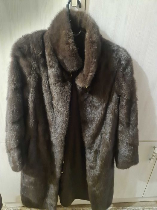 Шуба норковая коричневый цвет