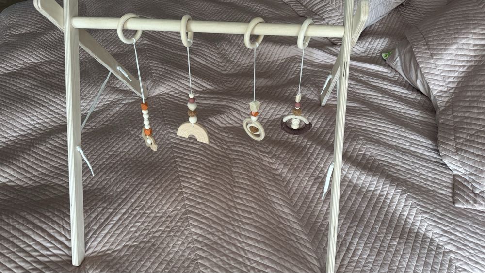 Детский игровой тренажёр (baby gym) деревянный