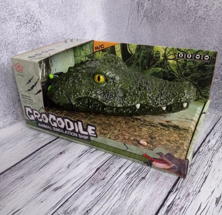 Крокодил на радиоуправлении Crocodile реалистичен с пультом