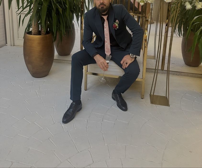 Costum complet Verde Smarald Slim Fit marime 52