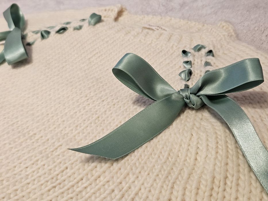 Pulover lana 100% dama tricotat manual marimea M