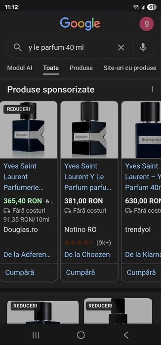 Y  de la YSL , le parfum 2025, original, sigilat