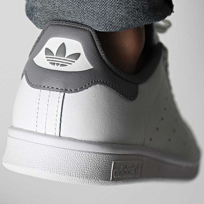 Adidas Originals, Stan Smith, Sneakers din piele naturală, Alb, 41⅓