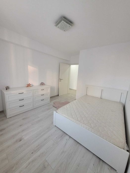 set neutilizat cadru + somiera songesant IKEA  140 x 200 + saltea