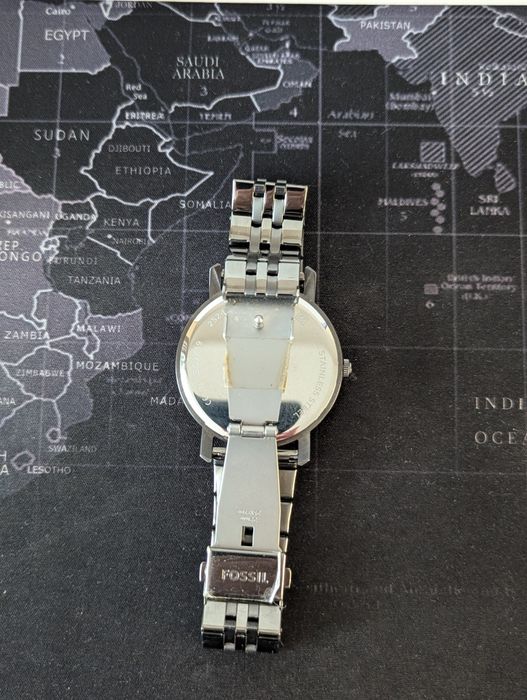 Стилен часовник Fossil Lux Luther, 44мм, 22мм, с метална верижка