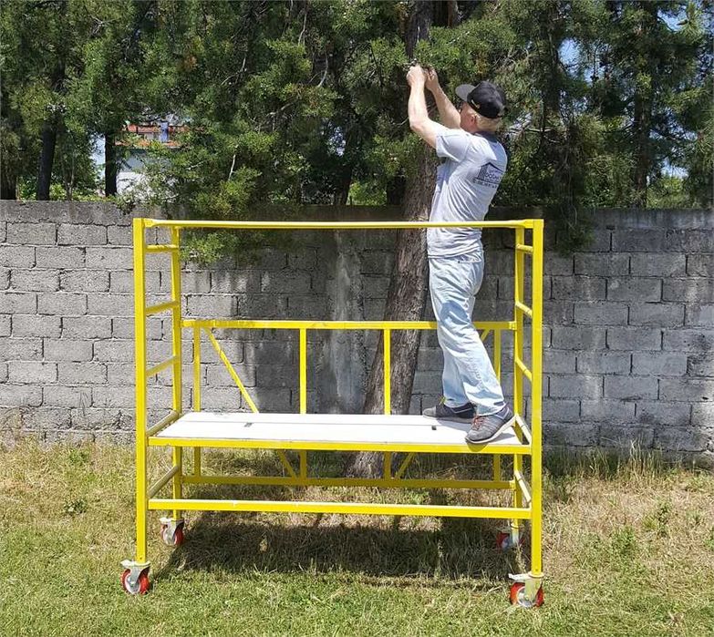 СКЕЛЕ под НАЕМ ПОДВИЖНО с КОЛЕЛА и метални Рамки, на самостоятелни сек