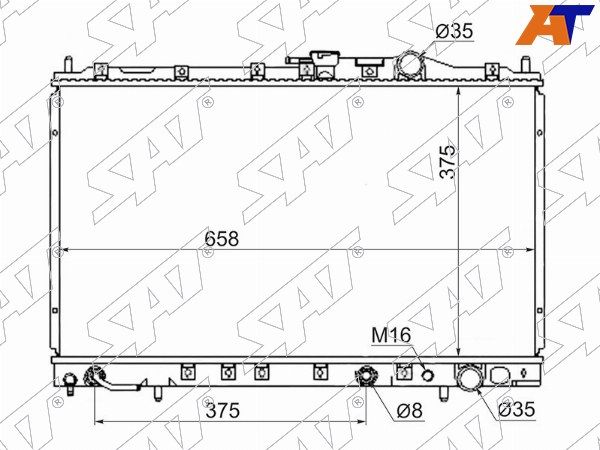 Радиатор Двигателя Mitsubishi Chariot