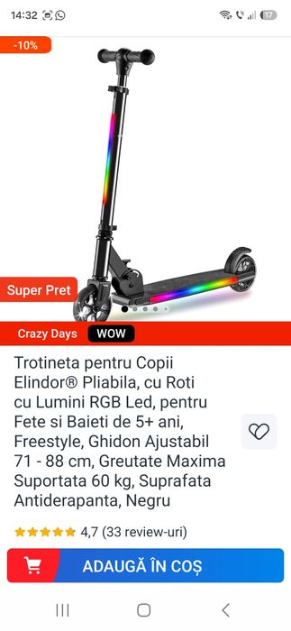 Trotineta pentru copii