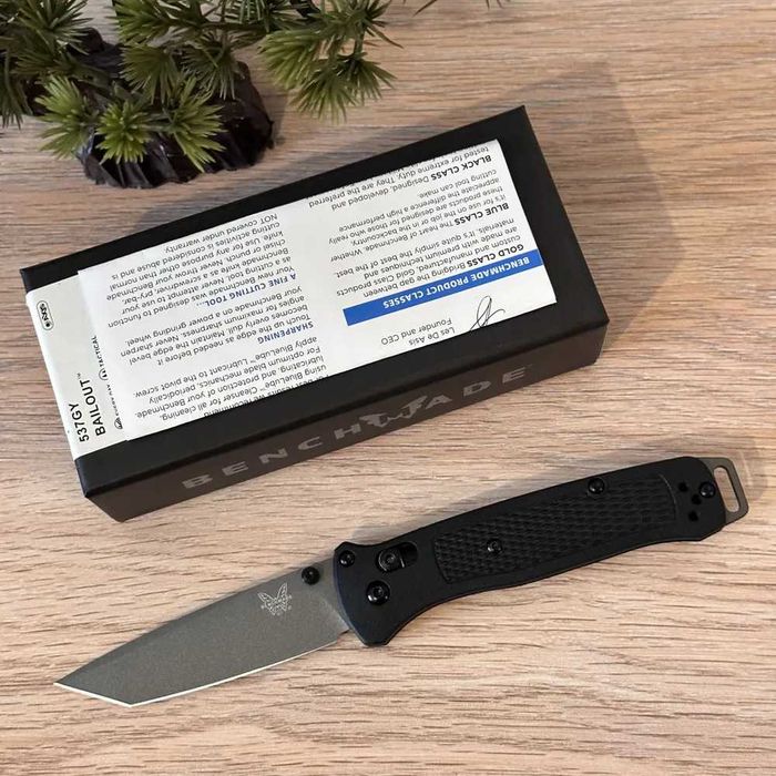 Cutit Pliabil Briceag BENCHMADE Bailout 537GY, Axis, Tanto