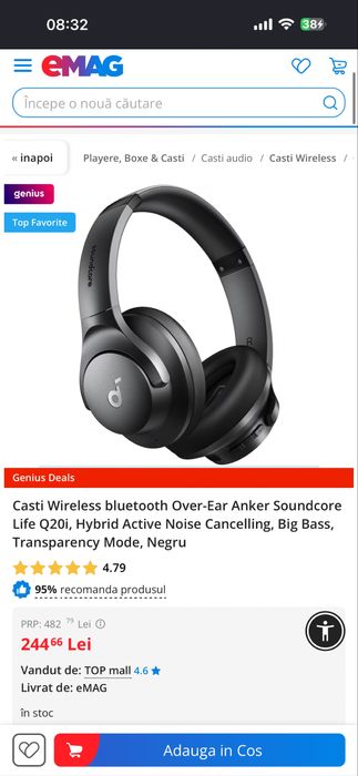 Căști Soundcore Q20i - Ca noi