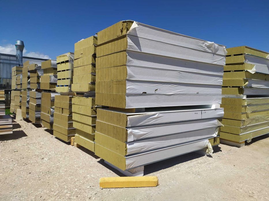 Panouri sandwich cu vata bazaltica de 20cm calitatea a 2-a