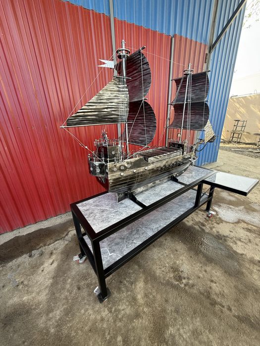 Эксклюзивный мангал ввиде корабля ручной работы