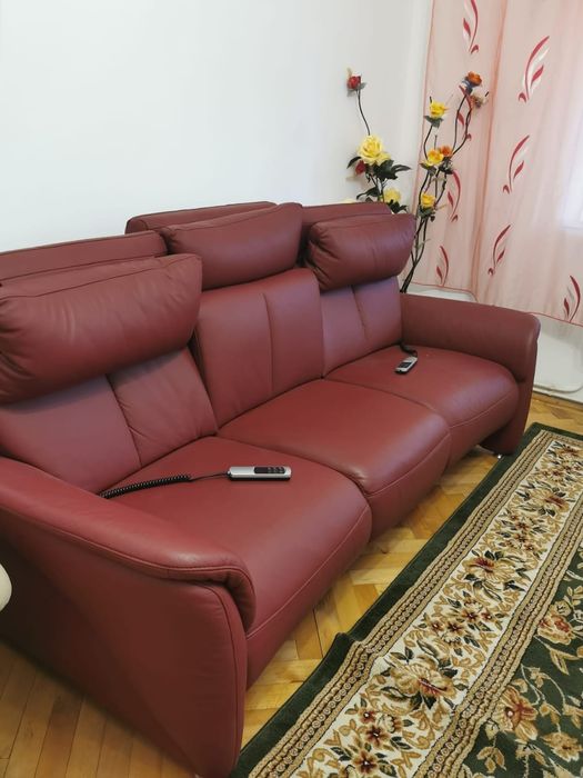 Canapele piele cu telecomandă