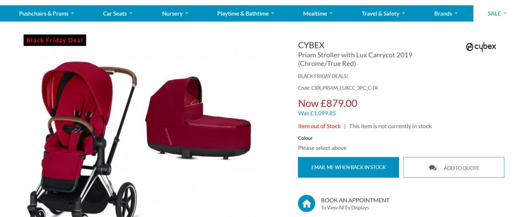 Луксозна количка Cybex Priam Lux Platinum 3в1 + База (Hot n Spicy Red)