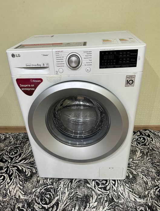 Стиральная машина LG Direct Drive 6 кг (Inverter / Пар Steam)