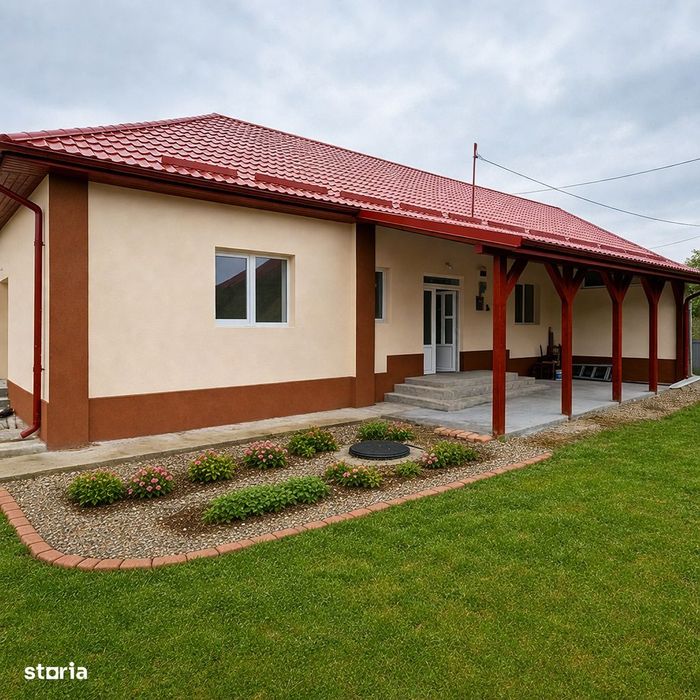 Casa pe un Nivel - SU 120MP I ST 1000MP I Finisata Modern - Caianu Mic