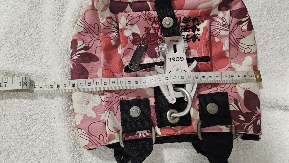 Poșetă geantă mica roz cu model floral GG&L Studio