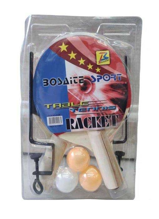 Комплект за Тенис на маса, Пинг понг, 2 броя Хилки + 3 Топчета + Мрежа