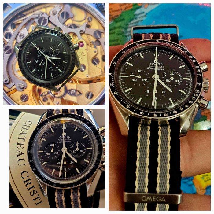 Ceas omega model iconic Moonwatch Hesalite sandwich