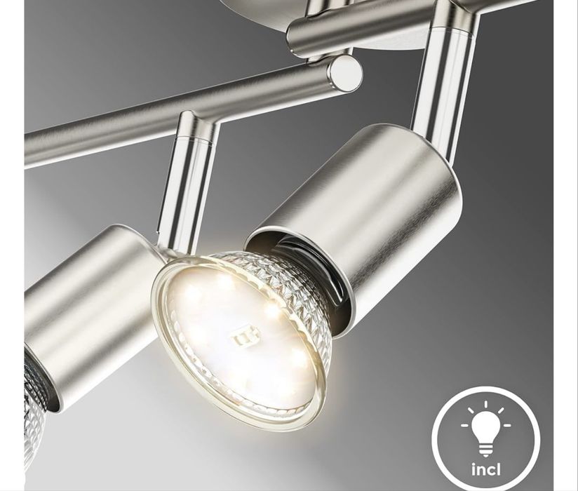 Aplica de tavan cu 4 becuri GU10 de 2,9 W BKLicht