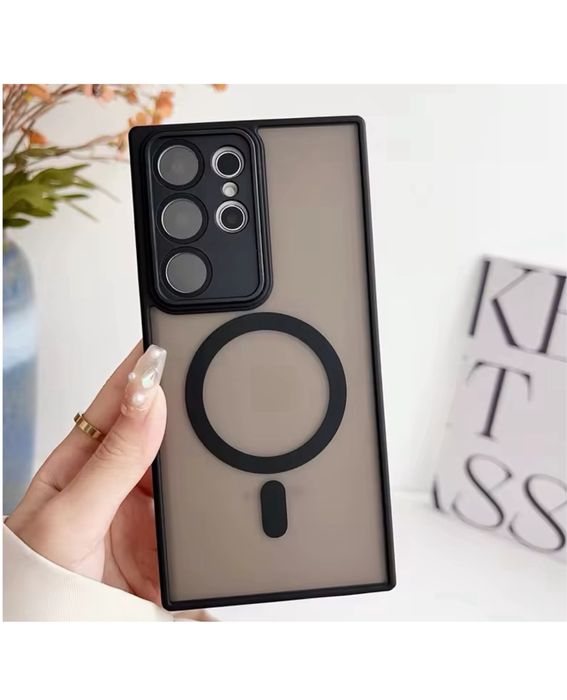 Samsung S23/S24/S25/PLUS/ULTRA Husa Magsafe Spate Mat Margine Silicon