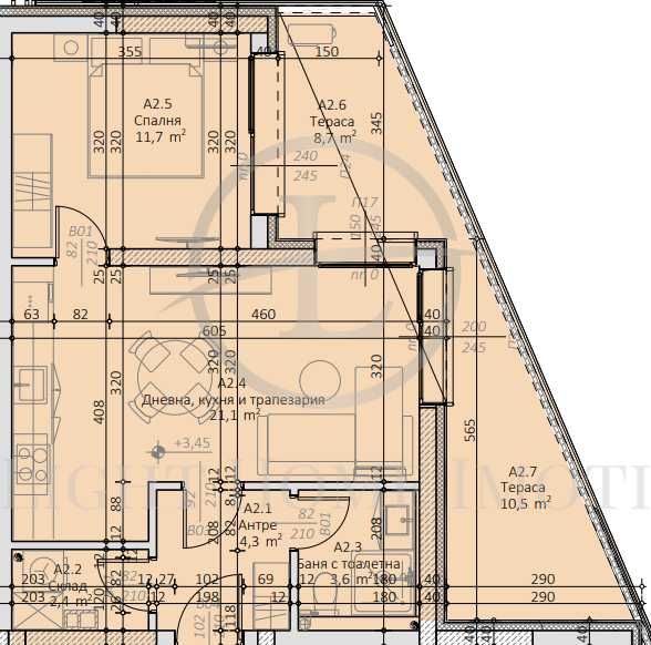 Продава се Двустаен апартамент в Пловдив, Каменица 2 - 84 кв.м за 1356 €/кв.м - Снимка #6