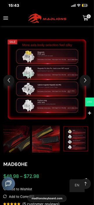 Клавиатура MAD60HE