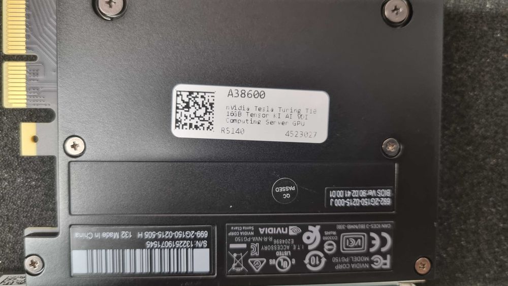 Nvidia Tesla T10 16GB GDDR6 – Turing AI & Server GPU Ускорител/Видеокарта