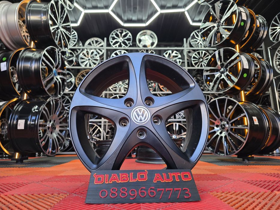 Джанти 16 5х112 VW ,Фолксваген,Skoda,Seat,Audi,Сеат,Шкода,Ауди ,черни