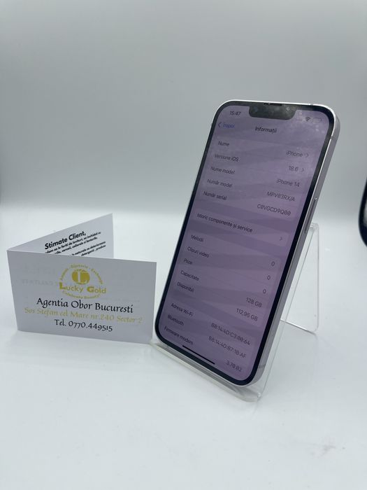 IPhone 14 128Gb 76% Baterie Garantie/Factura #50750