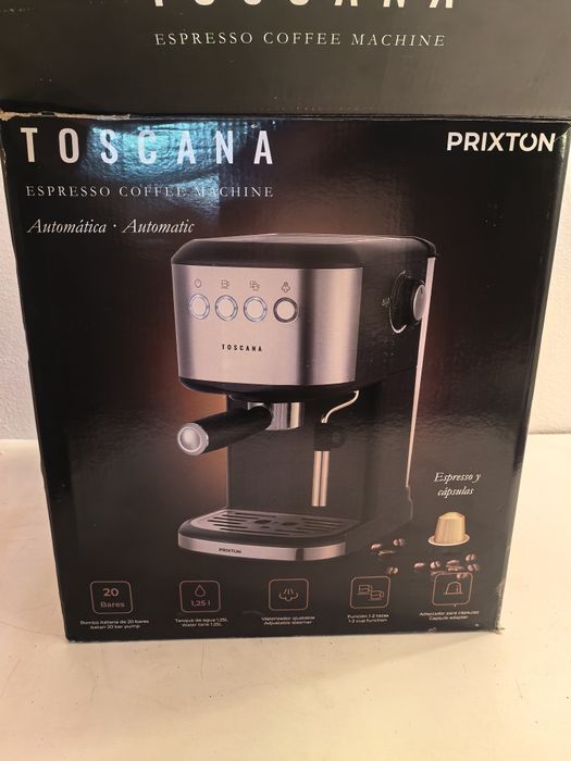 Espresor Toscana Prixton NOU manual cafea macinata si capsule dispozitiv de spumare lapte ofer factura si garantie