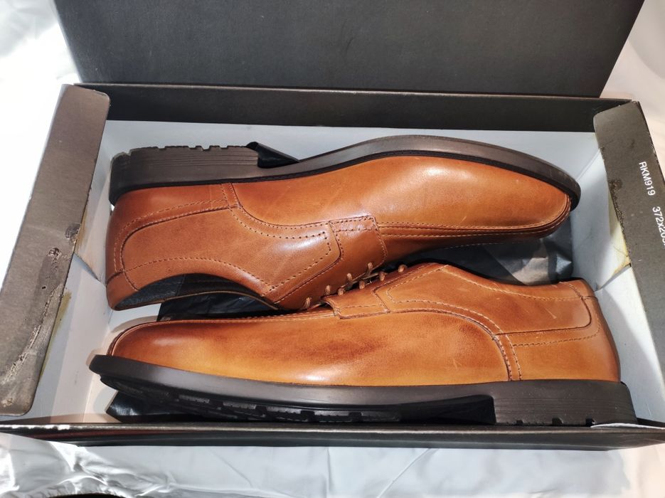 Удобни мъжки обувки от естествена кожа Rockport By Adidas №46 1/2