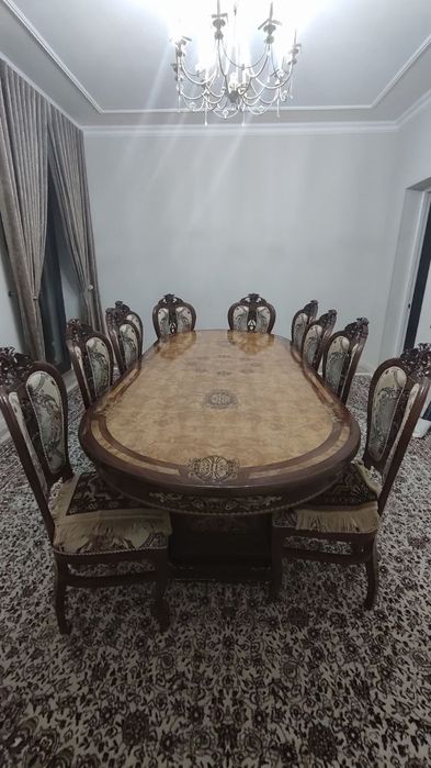 Стол стул 12 кишилик