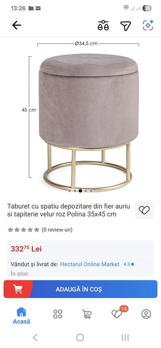 Taburet masa de cafea cuier hol cu spațiu de depozitare