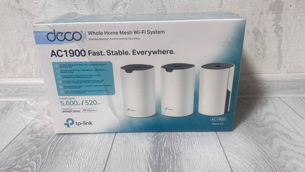 Роутер TP-Link Deco S7 AC1900 для дома и офиса