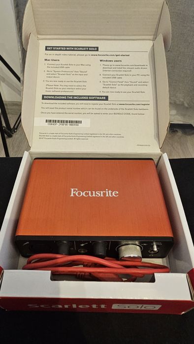 Interfata audio Focusrite 2nd gen Solo