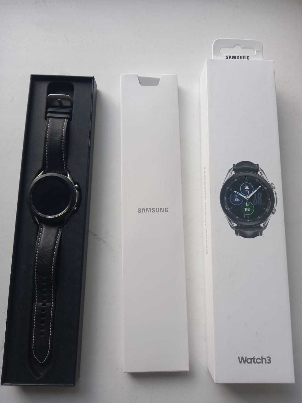 Смарт-часы Samsung Galaxy Watch3 45mm SM-R840 черный.: 90 000 тг ...