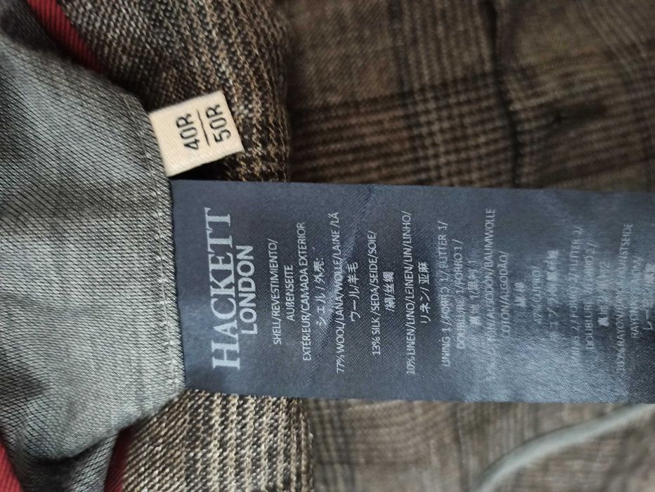 Sacou Hackett London carouri  lana si matase marimea 50