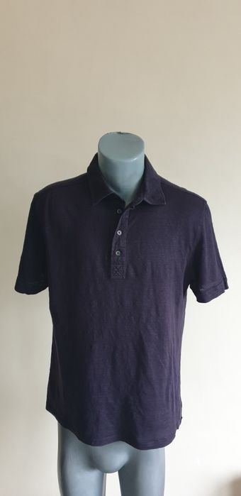 Ermenegildo ZEGNA 100% Len/ Лен   48 / S - M ОРИГИНАЛНА Ленена Тениска