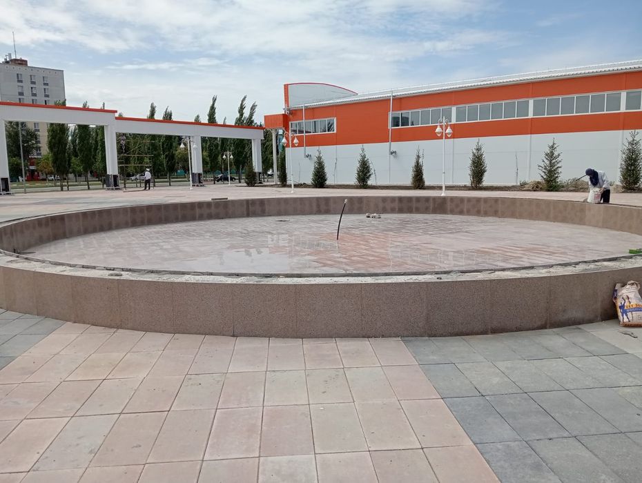 Укладка брусчатка, Установка кафель