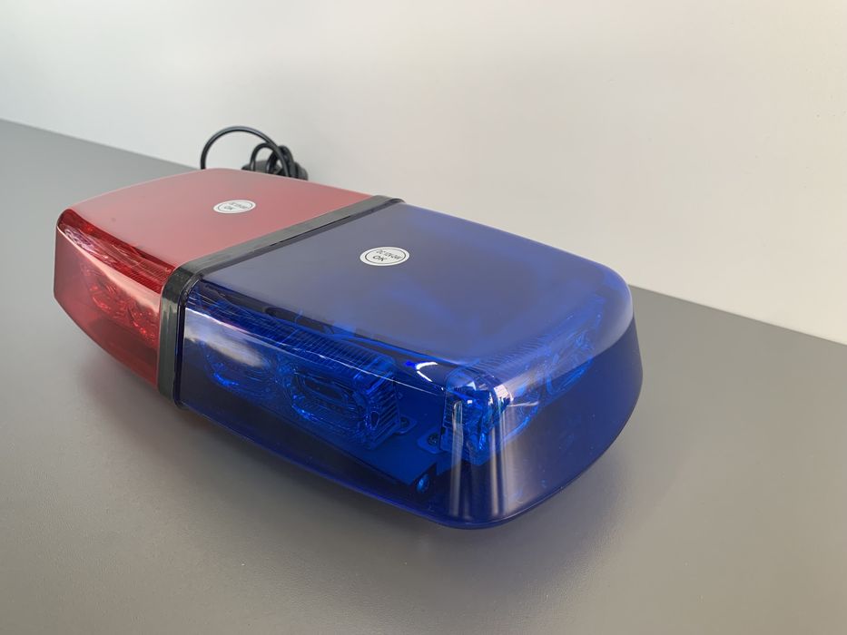 Rampa girofar LED rosu albastru 36 LEDuri stroboscopice, 12V/24V