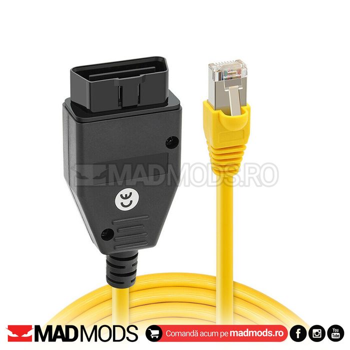 Cablu Diagnoza ENET OBD 2, BMW seriile Fxx, Gxx, I, Mini 2008-2023