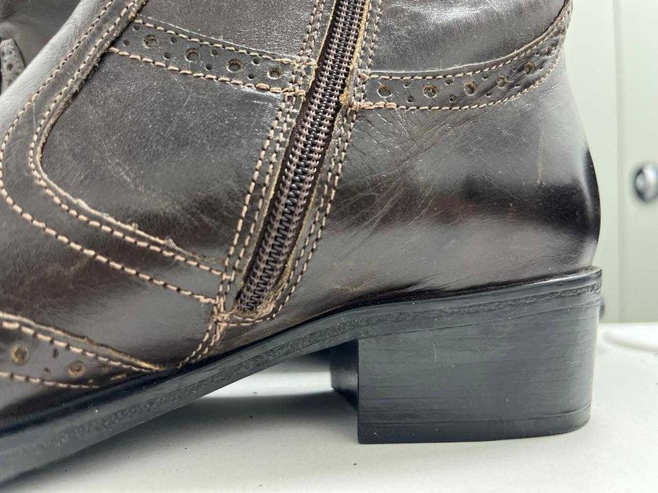 Продам кожаные демисизоные сапоги