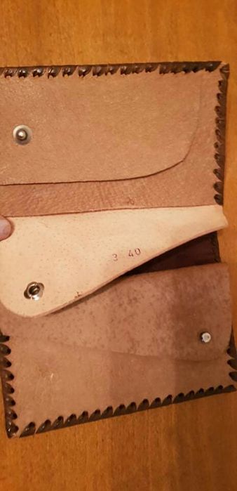 Уникално кожено портмоне с надпис "1300 години България "